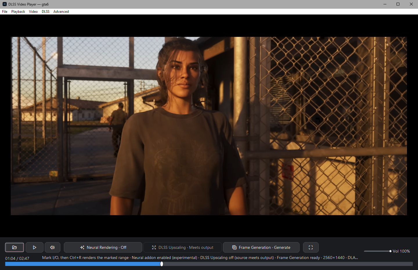 The same paused frame with the neural view off.